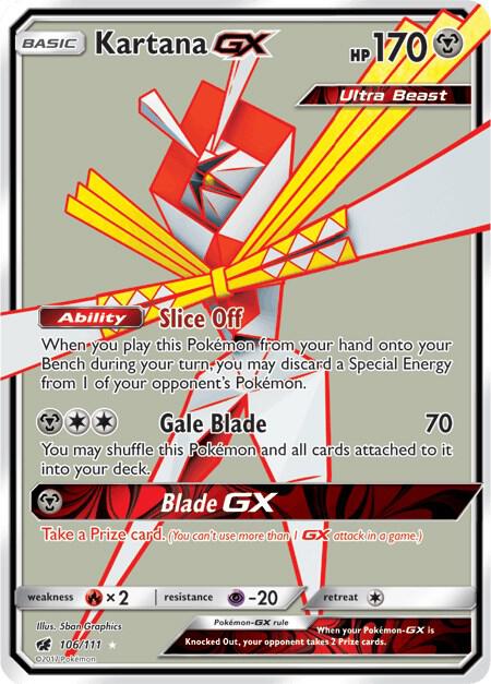 Kartana GX 106/111 (SM - Crimson Invasion)  - Holofoil