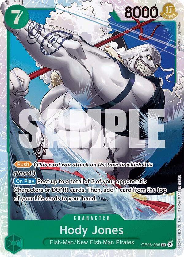Hody Jones OP06-035 (Wings of the Captain)  - Foil