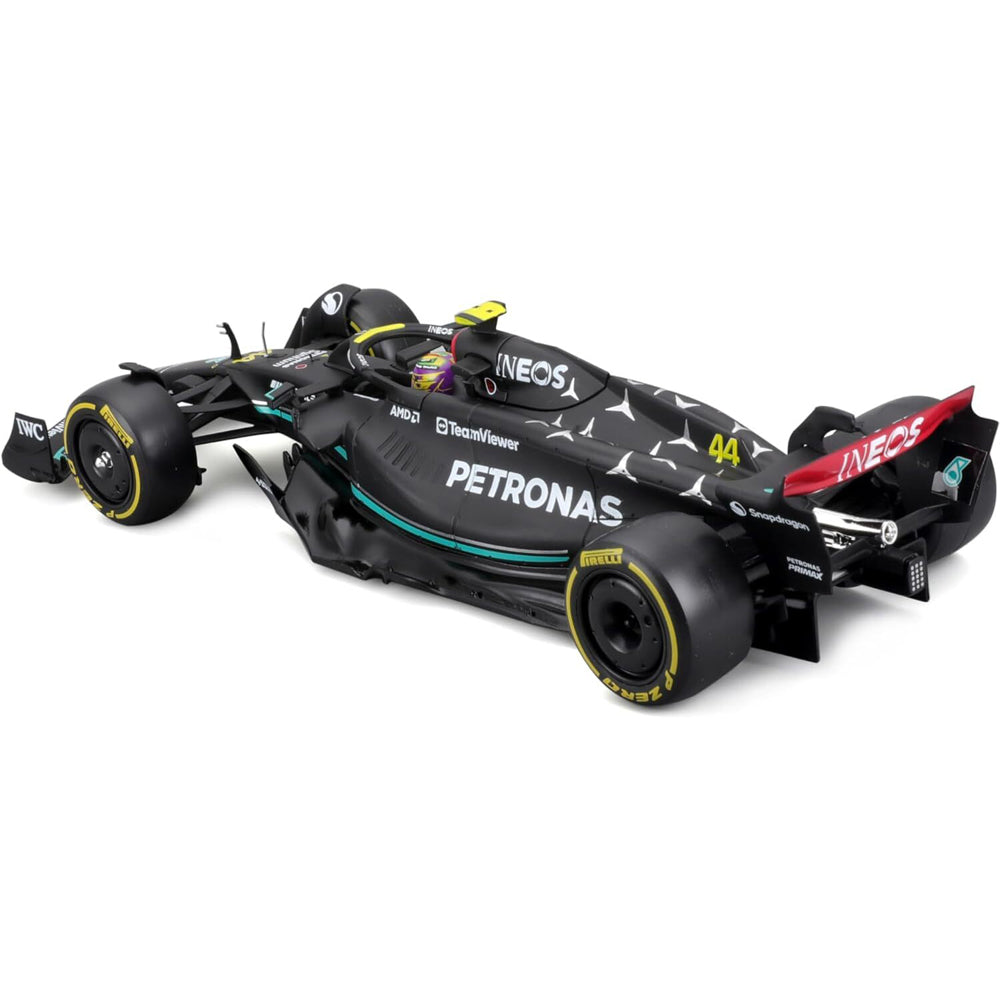 Bburago 1:24 2023 F-1 Mercedes W 14 No.44 Hamilton in Showcase Diecast Model