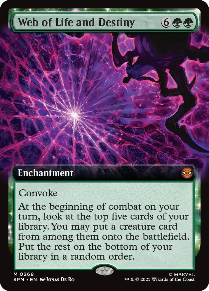 Web of Life and Destiny 268/198 (Marvel's Spider-Man)  - Extended Art Foil