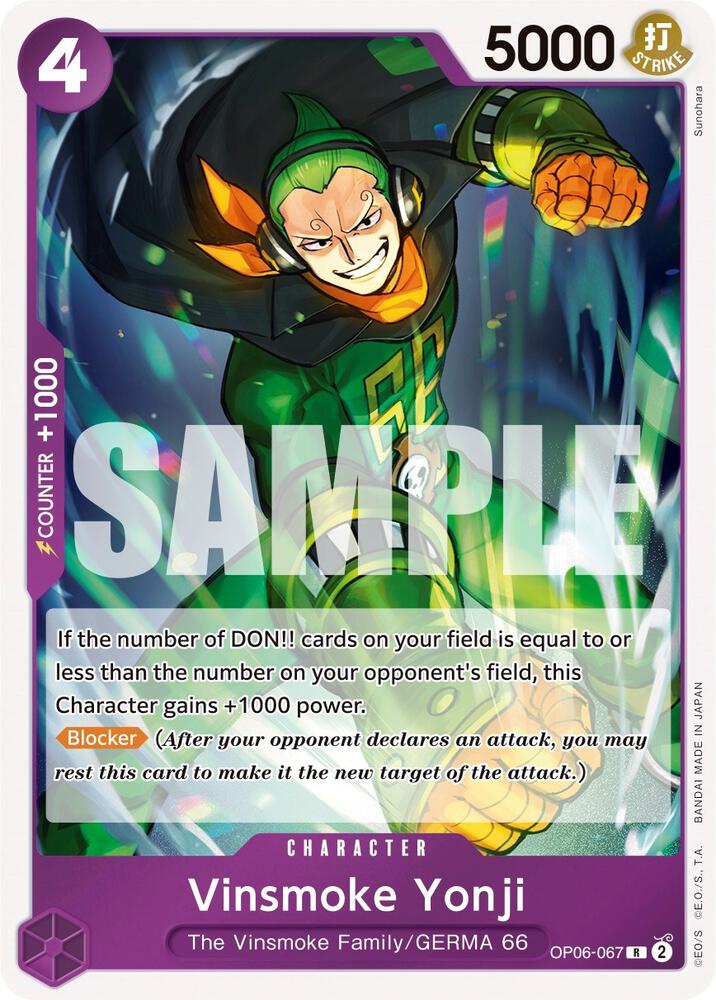 Vinsmoke Yonji OP06-067 (Wings of the Captain)  - Foil