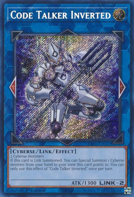 Code Talker Inverted Secret Rare RA01-EN045 (25th Anniversary Rarity Collection)  - 1st Edition