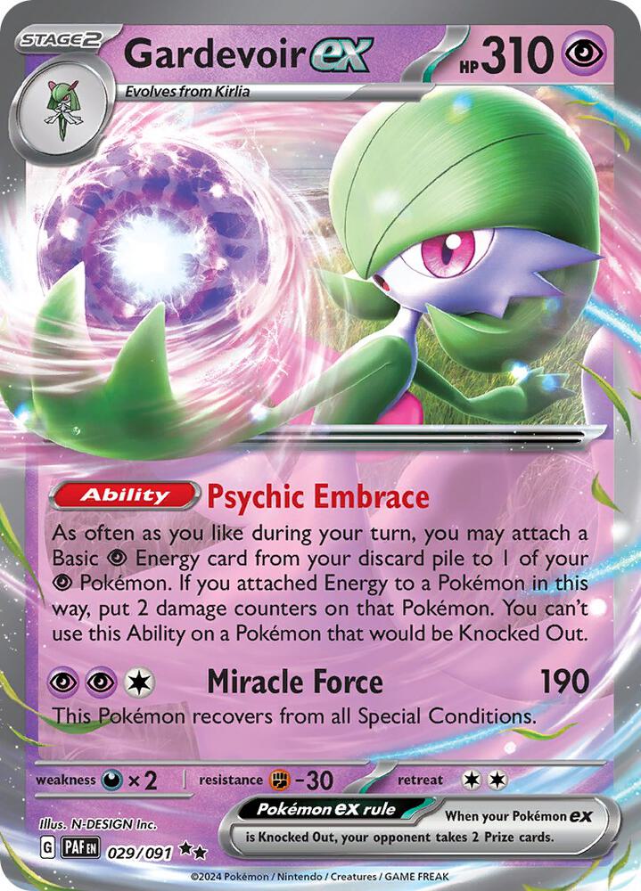 Gardevoir ex 029/091 (SV: Paldean Fates)  - Holofoil