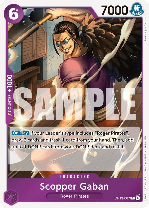 Scopper Gaban OP13-067 (Carrying On His Will)  - Foil