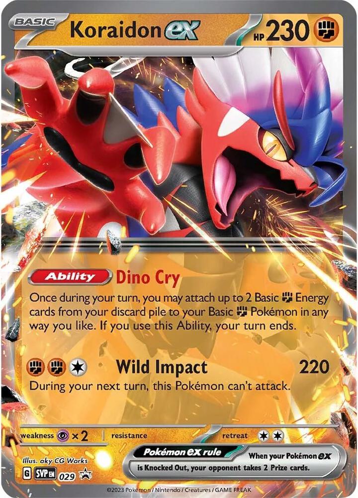 Koraidon ex 029 (SV: Scarlet & Violet Promo Cards)  - Holofoil