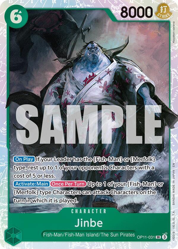 Jinbe OP11-031 (A Fist of Divine Speed)  - Foil