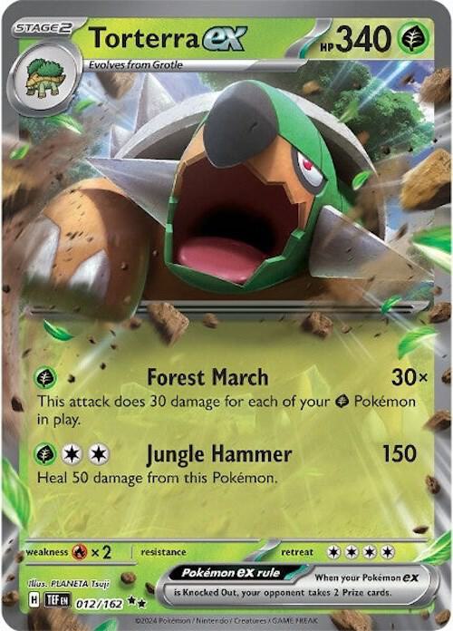Torterra ex 012/162 (SV05: Temporal Forces)  - Holofoil