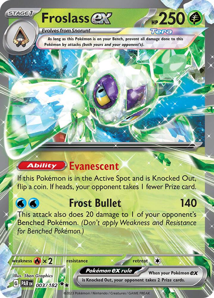 Froslass ex 003/182 (SV04: Paradox Rift)  - Holofoil
