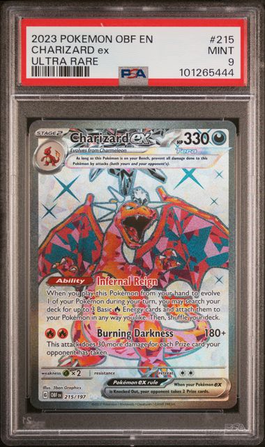 Charizard EX - Ultra Rare - 215/197 PSA 9
