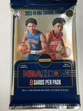 2023-24 Panini NBA Hoops Basketball Factory Sealed Pack of Trading Cards - 8 Cards per Pack