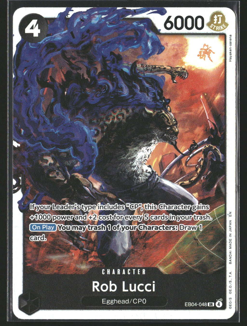 Rob Lucci #EB04-048 Super Rare Adventure on Kami's Island