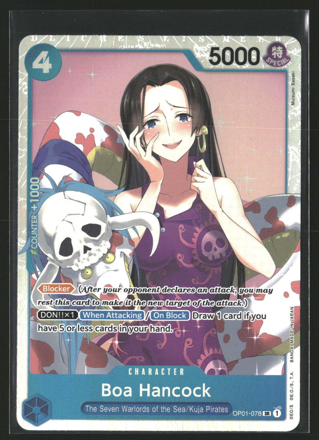 Boa Hancock #OP01-078 Super Rare Romance Dawn
