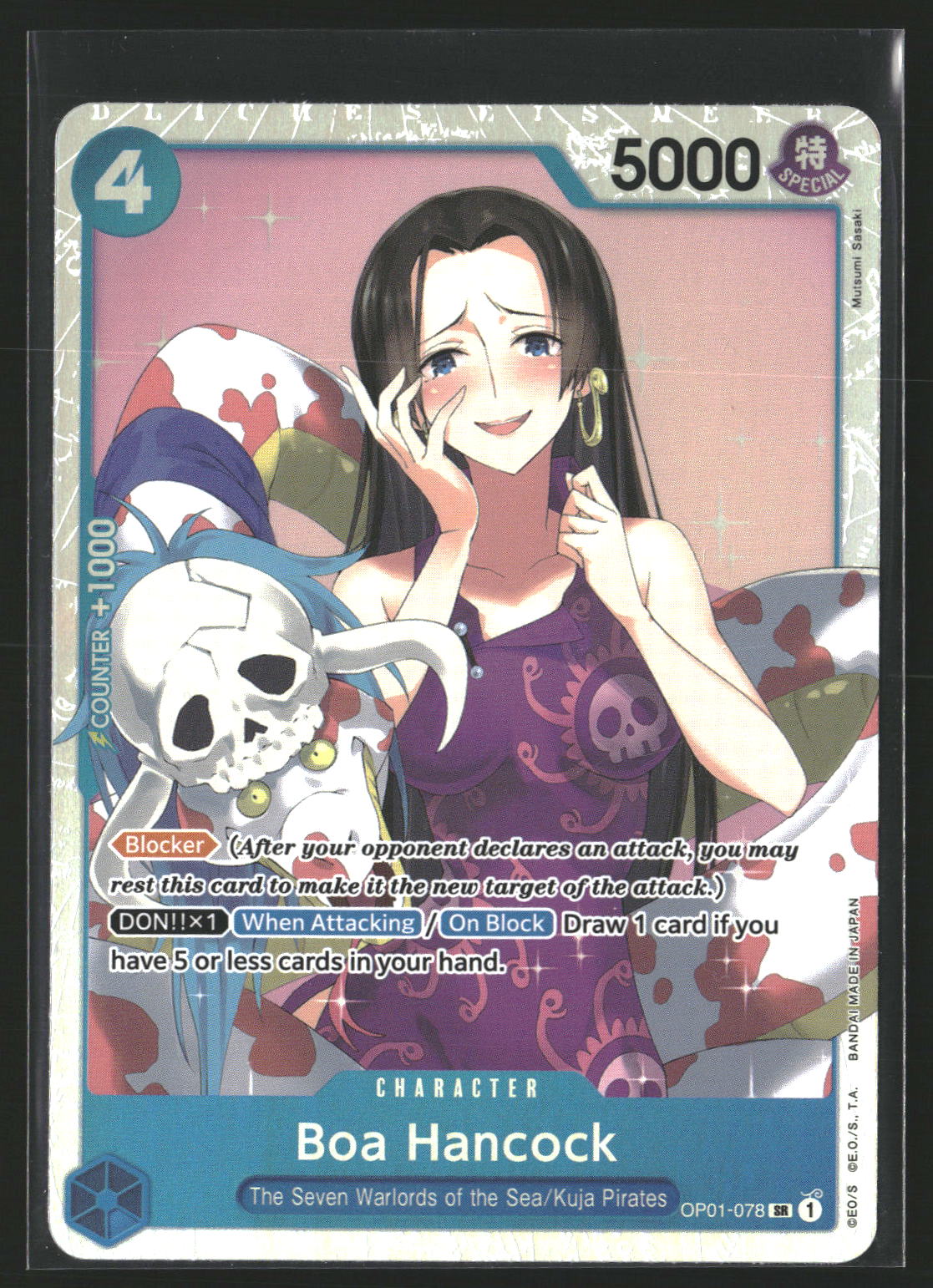 Boa Hancock #OP01-078 Super Rare Romance Dawn