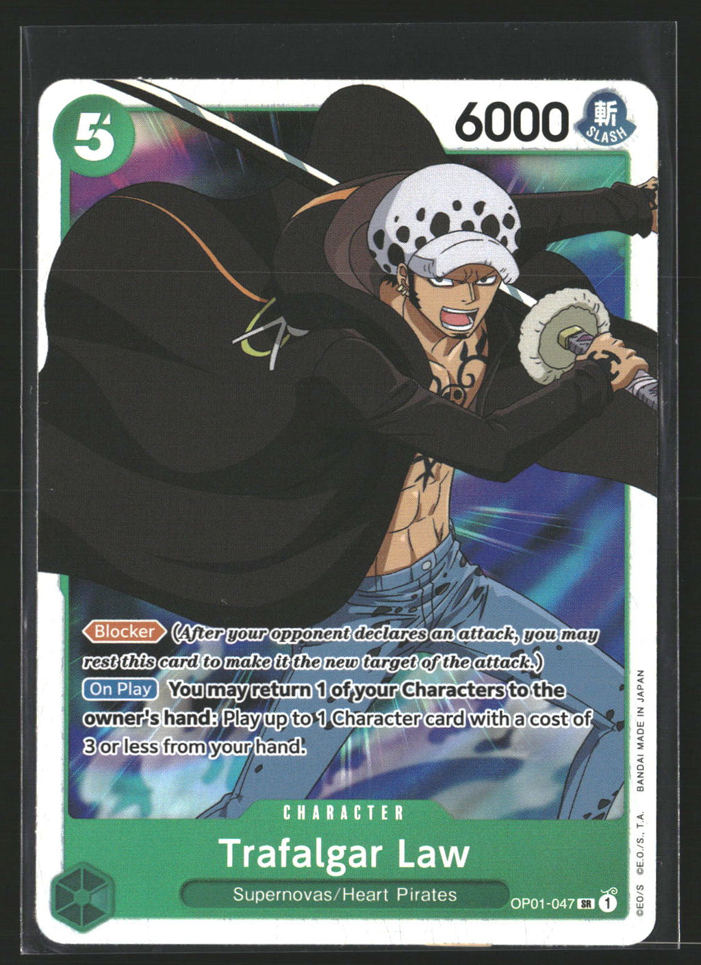 Trafalgar Law (047) #OP01-047 Super Rare Romance Dawn
