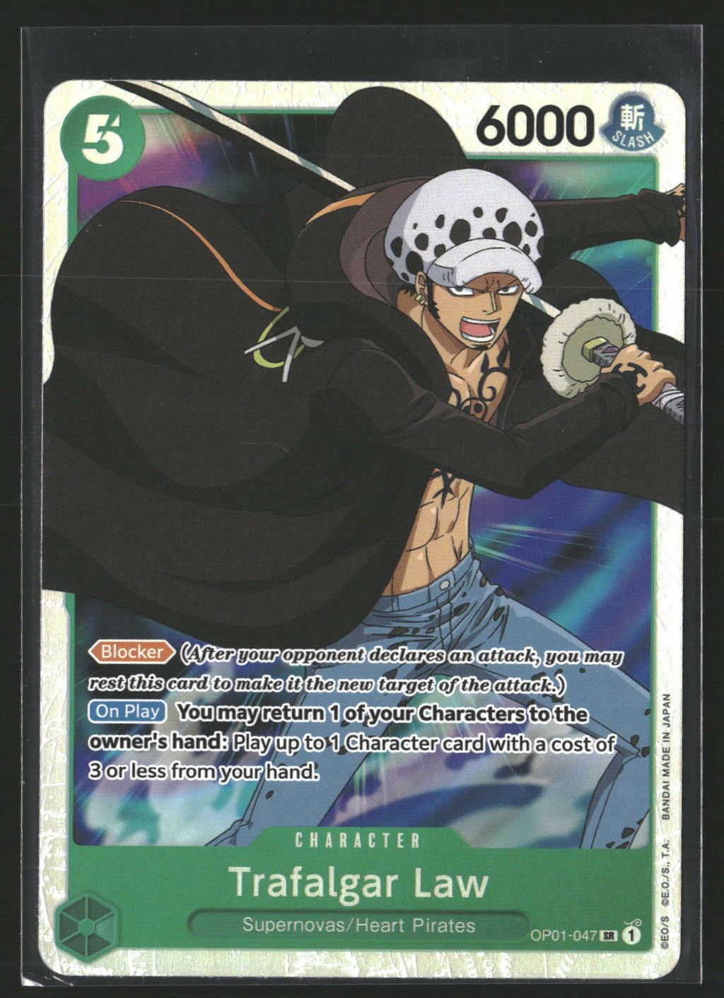 Trafalgar Law (047) #OP01-047 Super Rare Romance Dawn