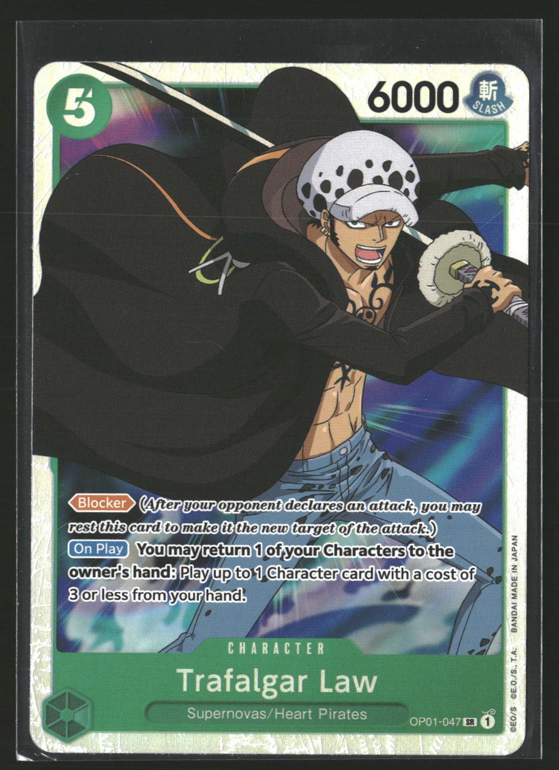 Trafalgar Law (047) #OP01-047 Super Rare Romance Dawn