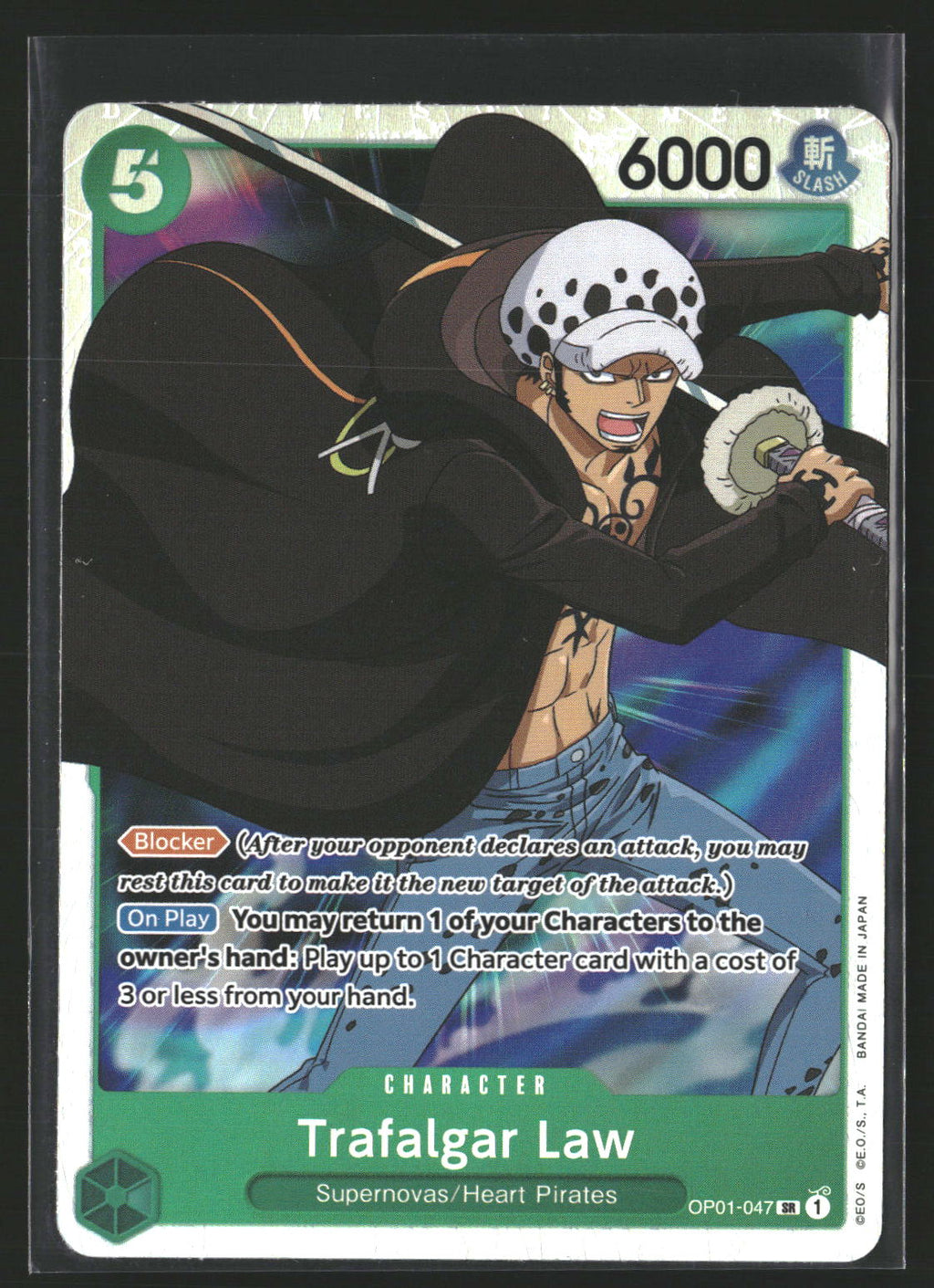 Trafalgar Law (047) #OP01-047 Super Rare Romance Dawn