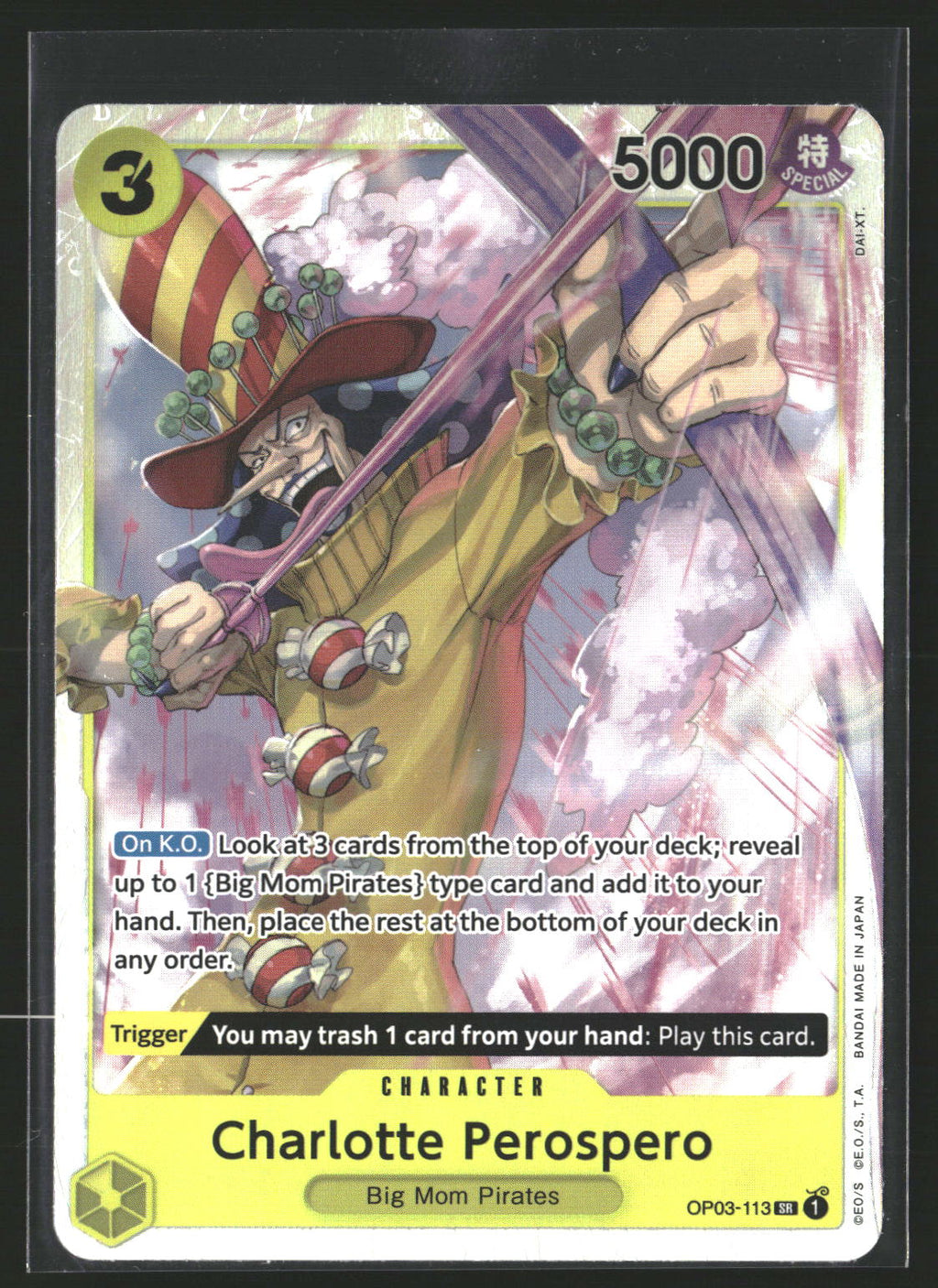 Charlotte Perospero (Reprint) #OP03-113 Super Rare Premium Booster -The Best-