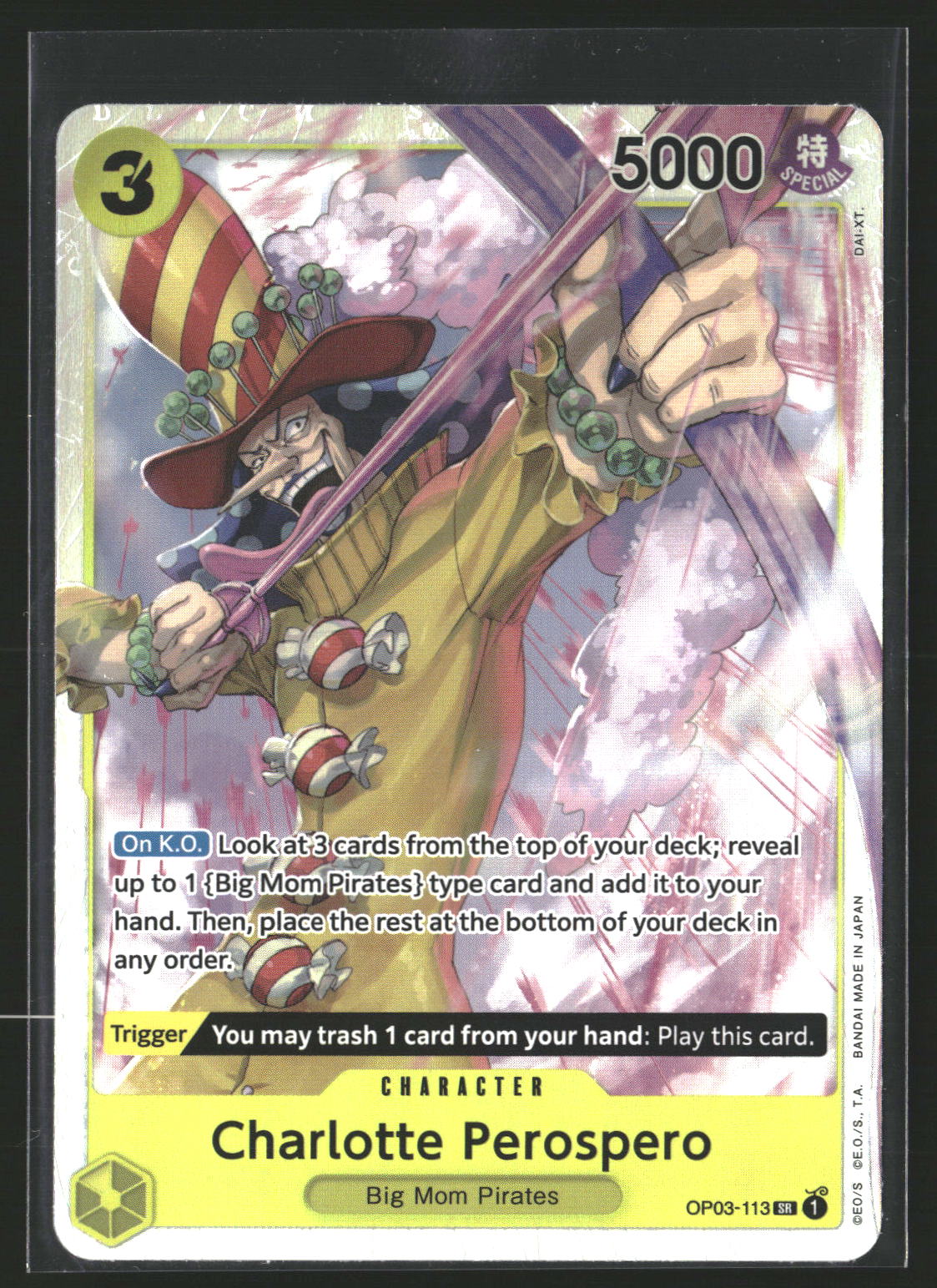 Charlotte Perospero (Reprint) #OP03-113 Super Rare Premium Booster -The Best-