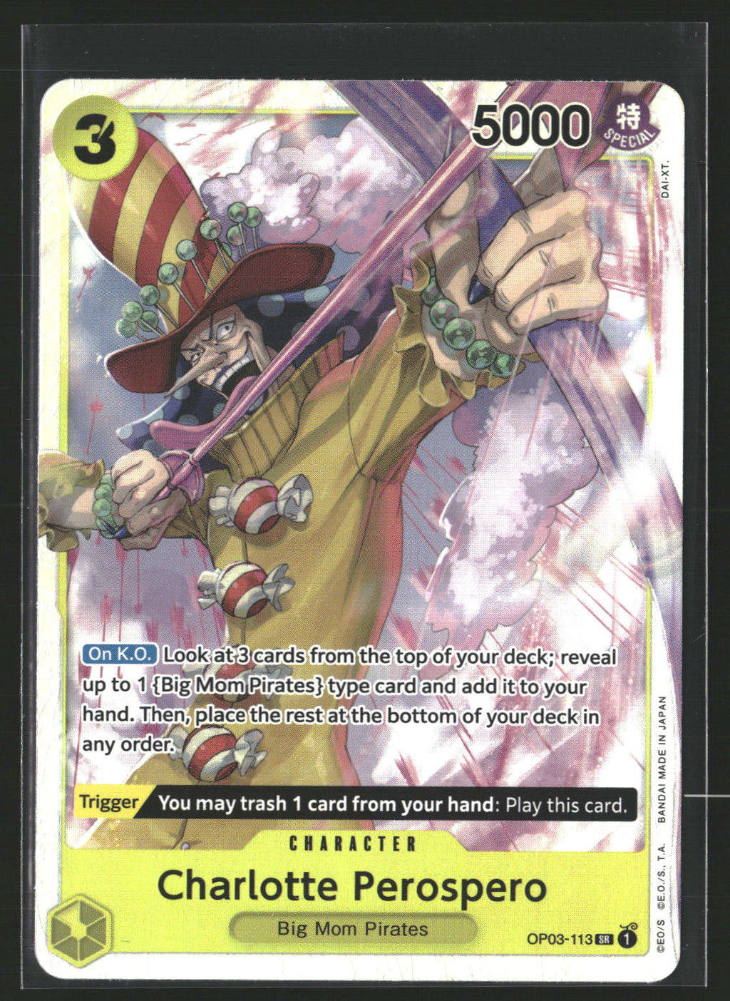 Charlotte Perospero (Reprint) #OP03-113 Super Rare Premium Booster -The Best-
