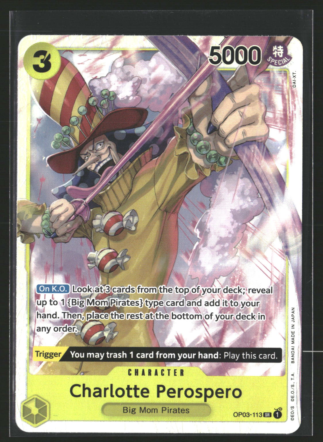 Charlotte Perospero (Reprint) #OP03-113 Super Rare Premium Booster -The Best-