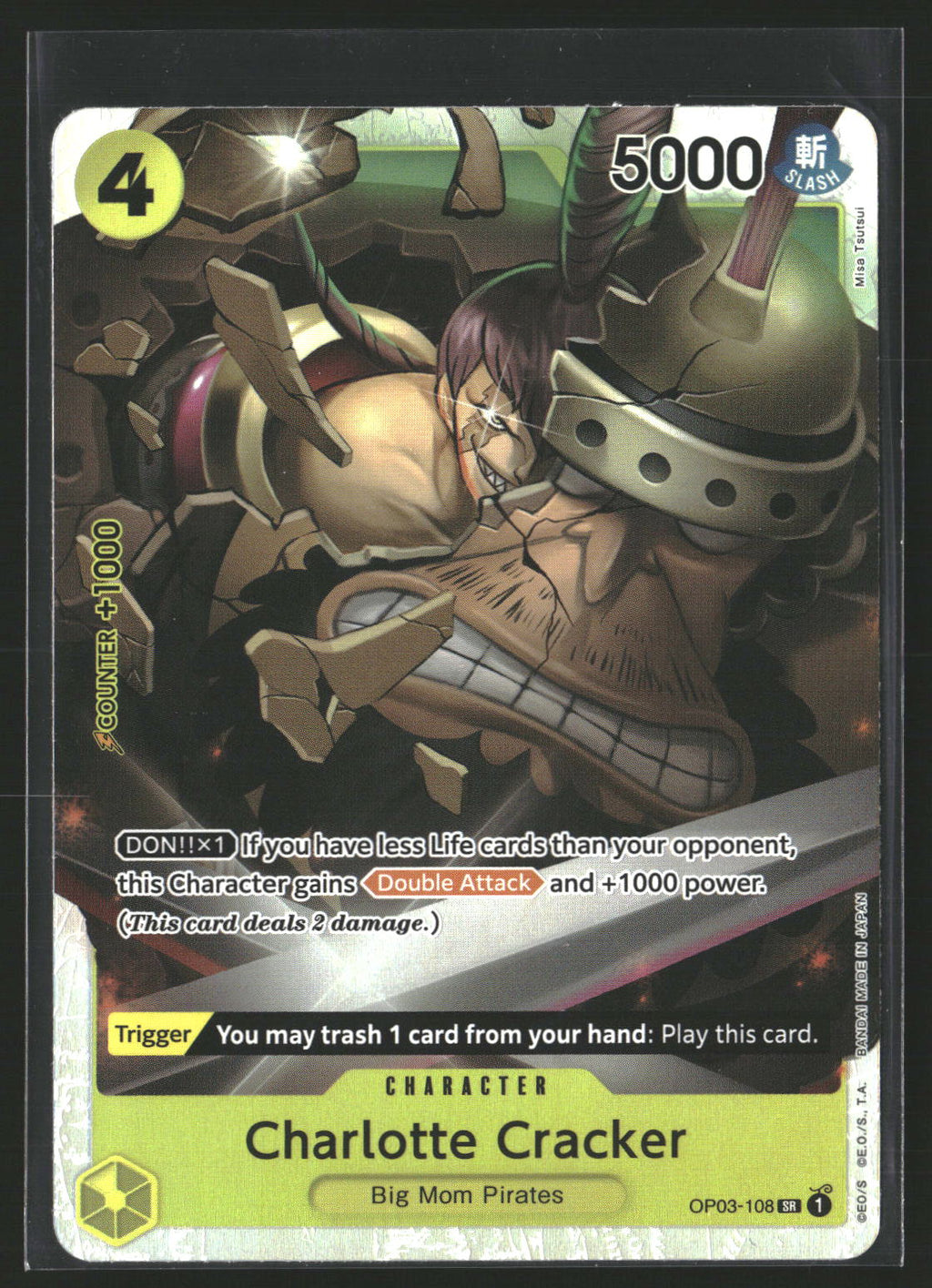 Charlotte Cracker (Reprint) #OP03-108 Super Rare Premium Booster -The Best-
