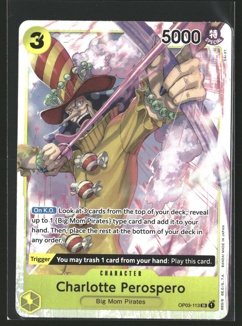 Charlotte Perospero (Reprint) #OP03-113 Super Rare Premium Booster -The Best-