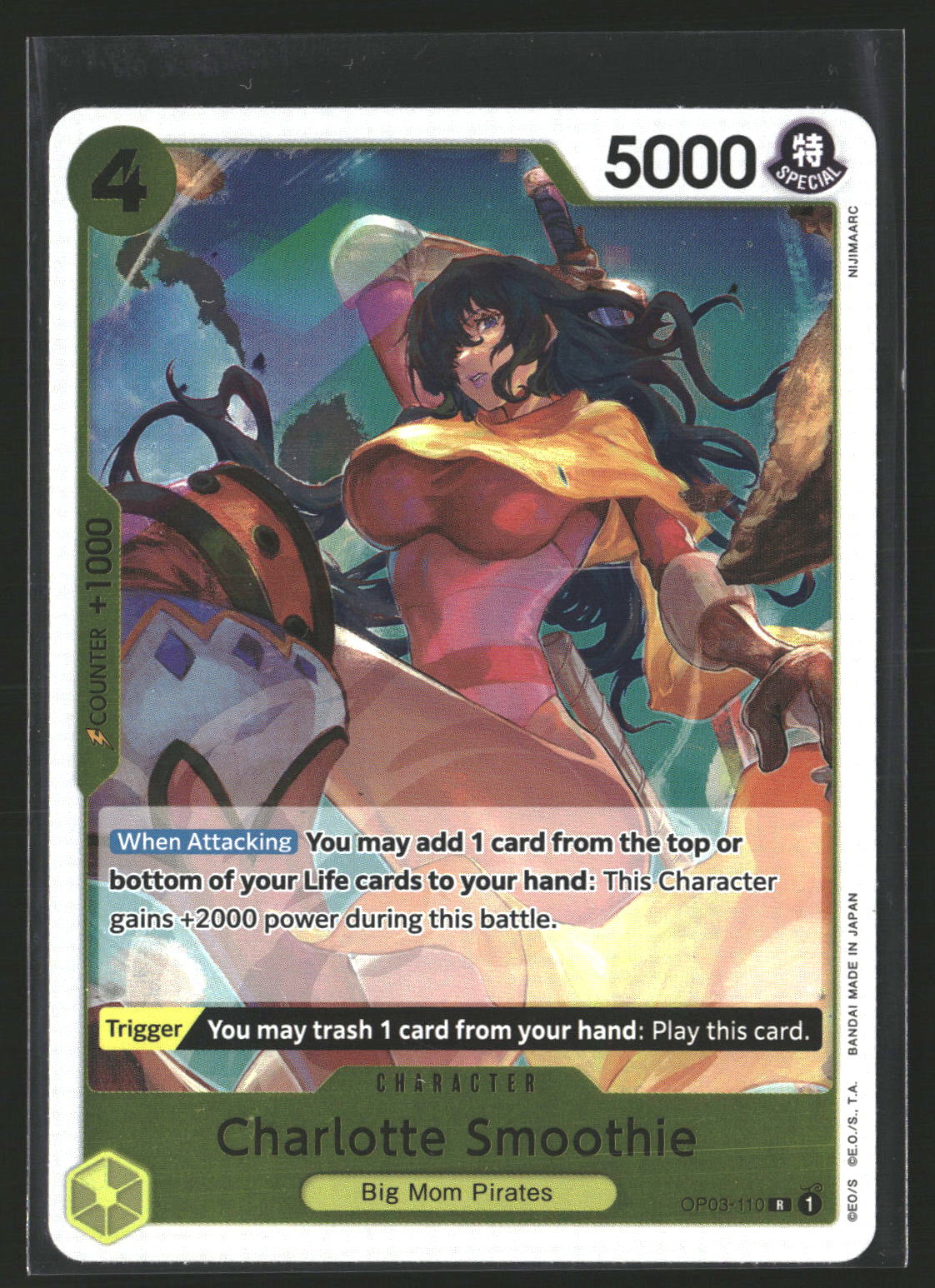 Charlotte Smoothie (Reprint) #OP03-110 Rare Premium Booster -The Best-