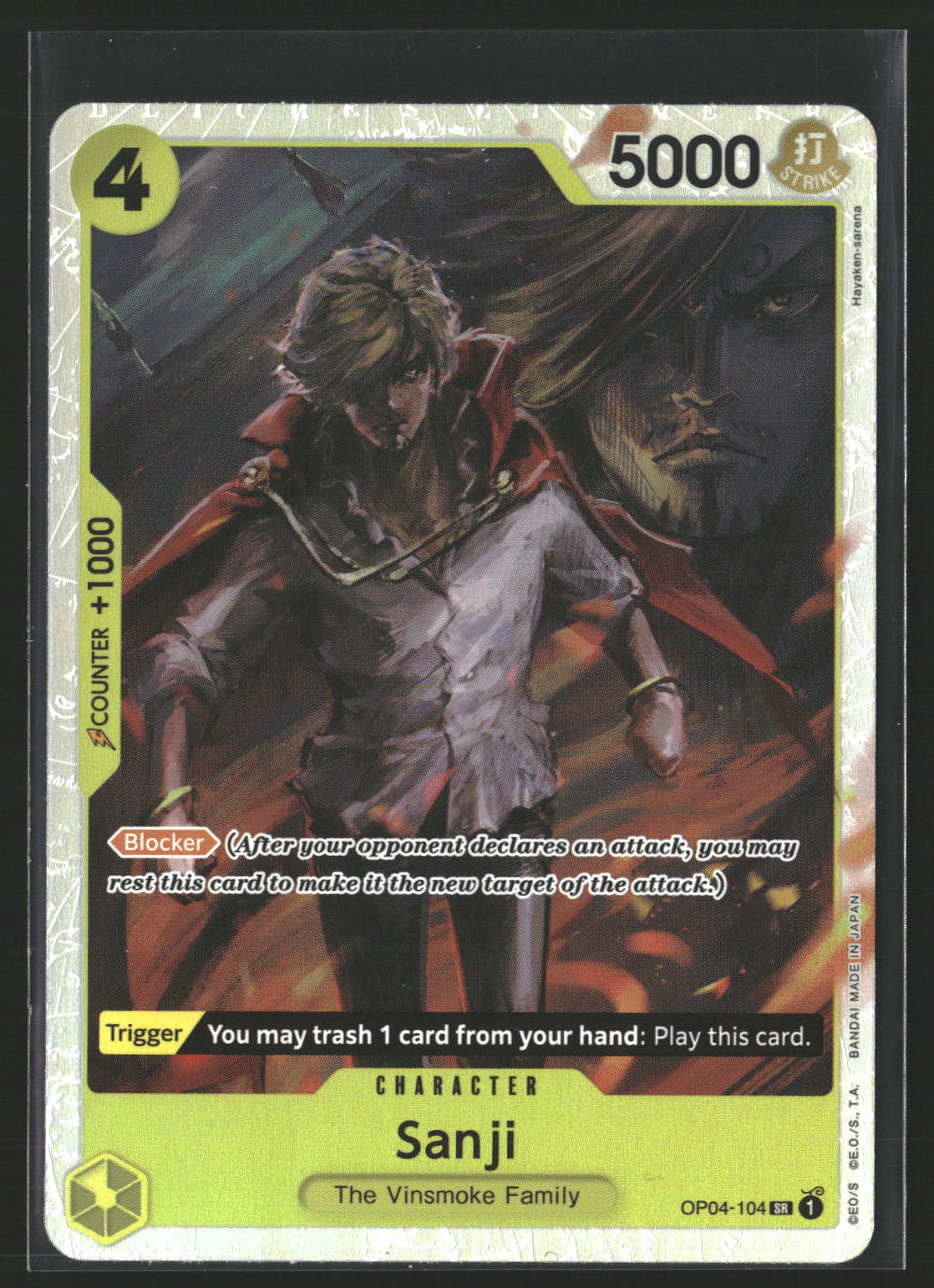 Sanji (Reprint) #OP04-104 Super Rare Premium Booster -The Best-