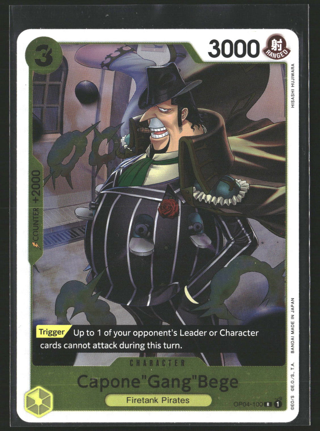 Capone"Gang"Bege (OP04-100) (Reprint) #OP04-100 Rare Premium Booster -The Best-