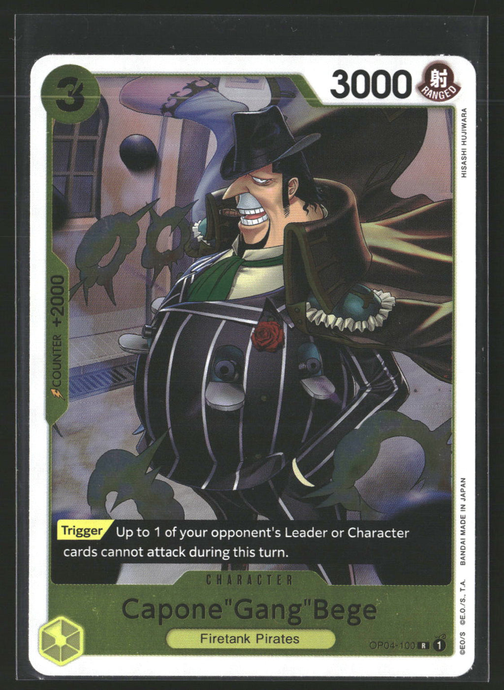 Capone"Gang"Bege (OP04-100) (Reprint) #OP04-100 Rare Premium Booster -The Best-