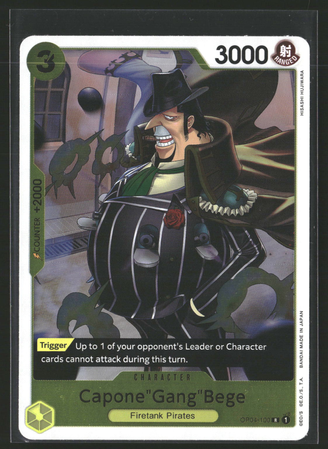 Capone"Gang"Bege (OP04-100) (Reprint) #OP04-100 Rare Premium Booster -The Best-