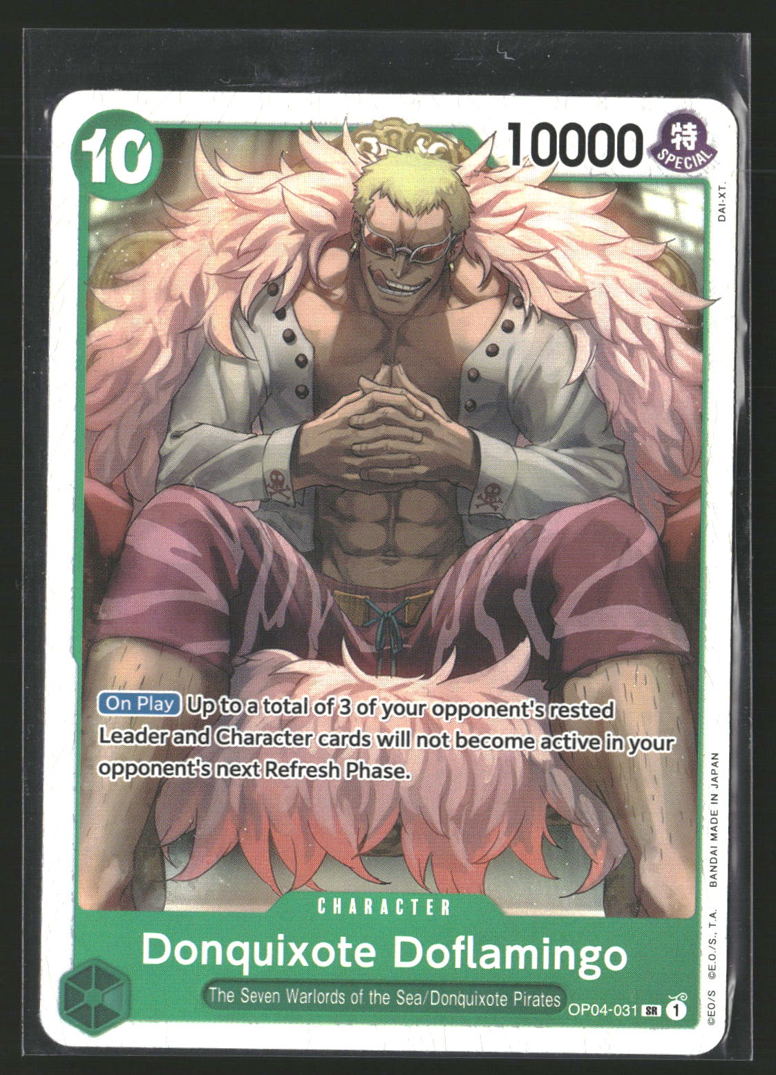 Donquixote Doflamingo (Reprint) #OP04-031 Super Rare Premium Booster -The Best-