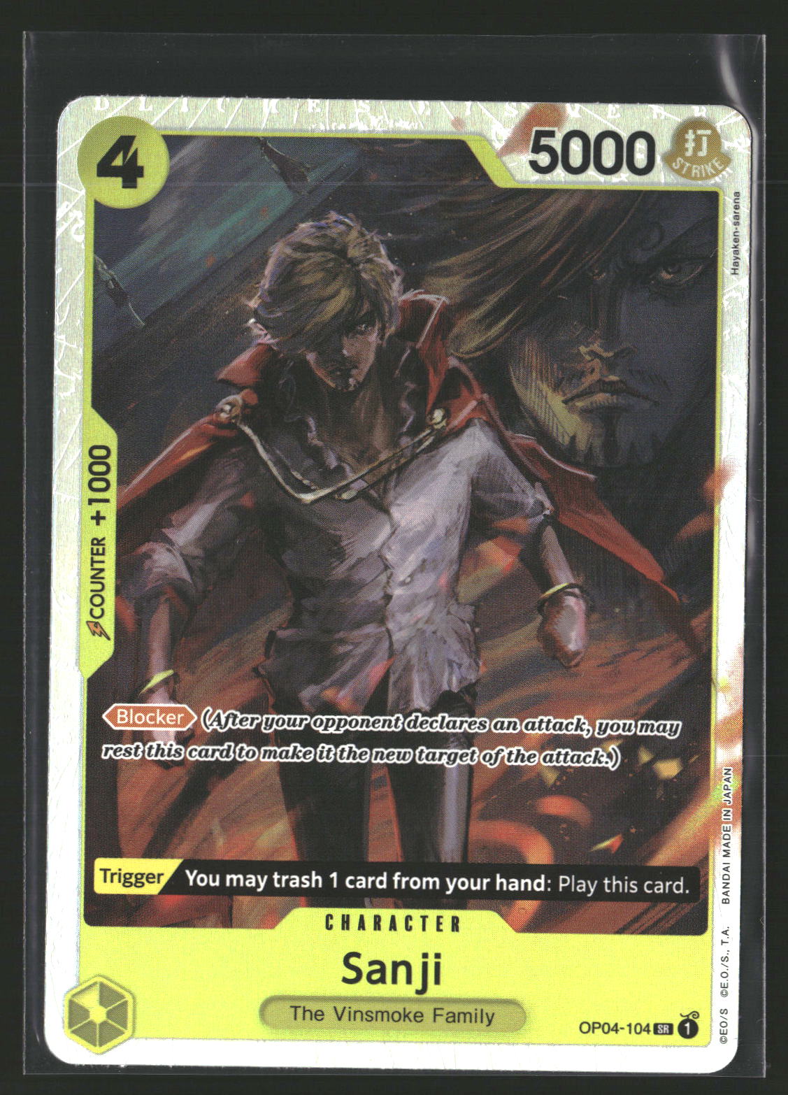 Sanji (Reprint) #OP04-104 Super Rare Premium Booster -The Best-