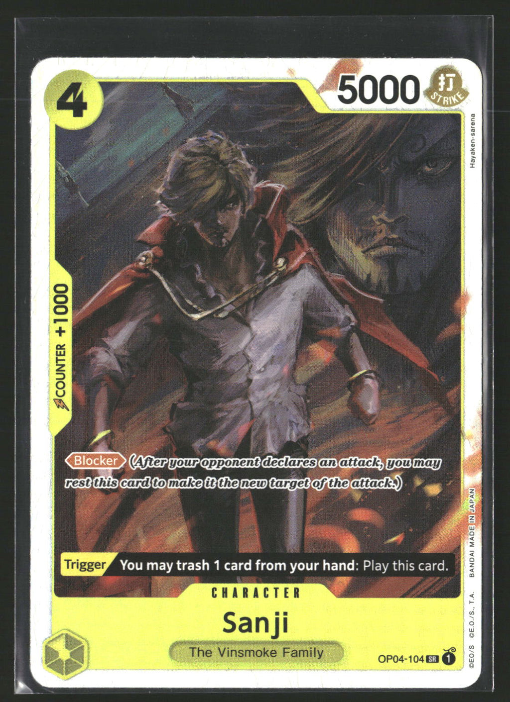 Sanji (Reprint) #OP04-104 Super Rare Premium Booster -The Best-