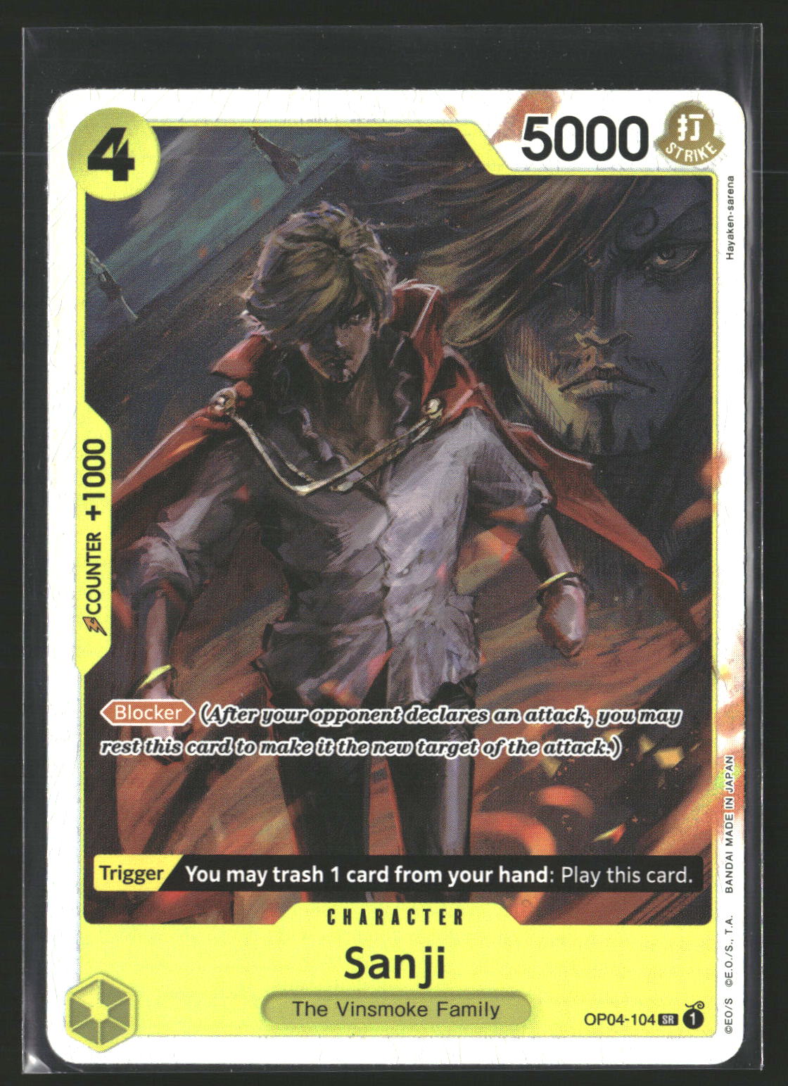 Sanji (Reprint) #OP04-104 Super Rare Premium Booster -The Best-