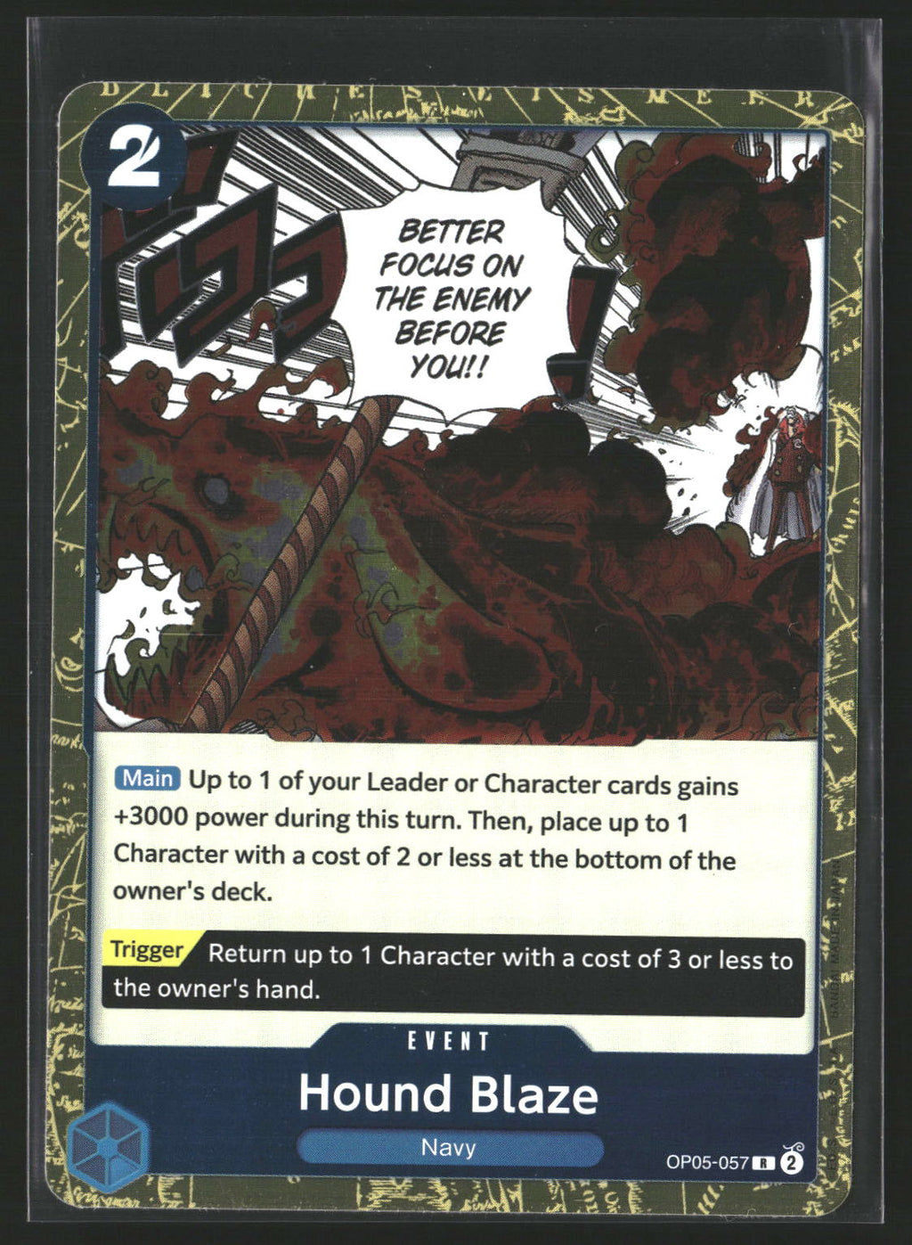 Hound Blaze (Textured Foil) #OP05-057 Rare Premium Booster -The Best-