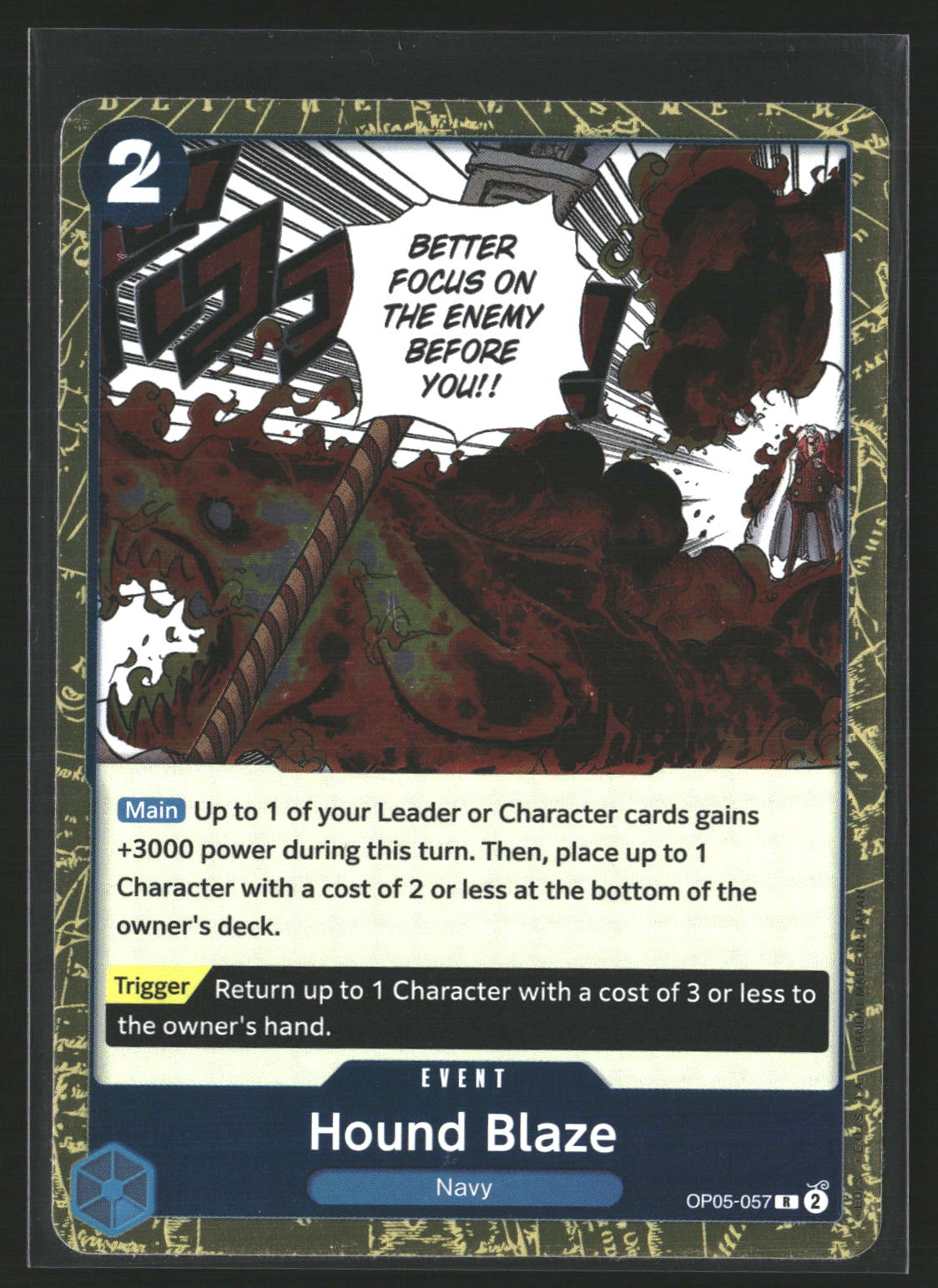 Hound Blaze (Textured Foil) #OP05-057 Rare Premium Booster -The Best-