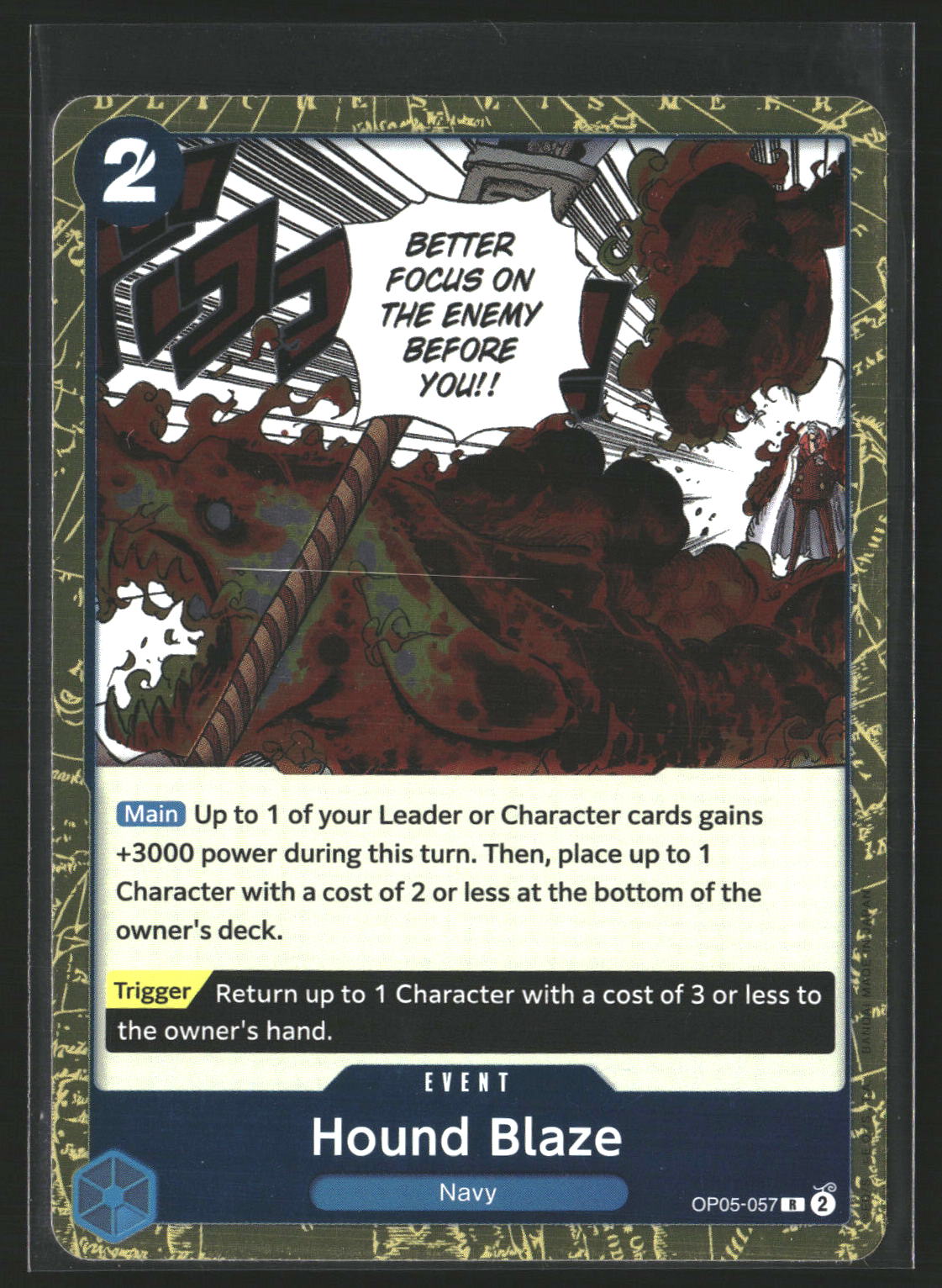 Hound Blaze (Textured Foil) #OP05-057 Rare Premium Booster -The Best-
