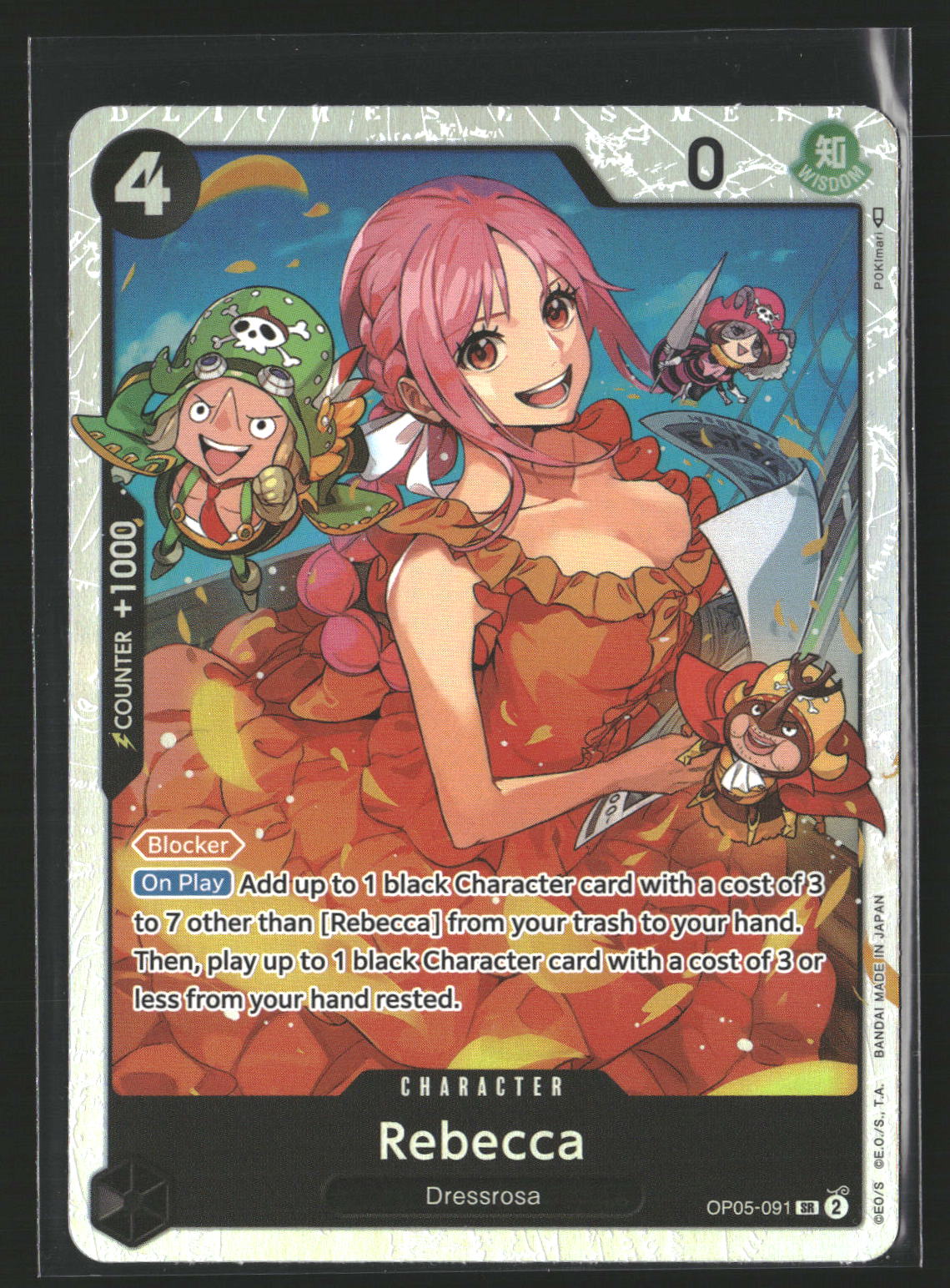 Rebecca #OP05-091 Super Rare Awakening of the New Era