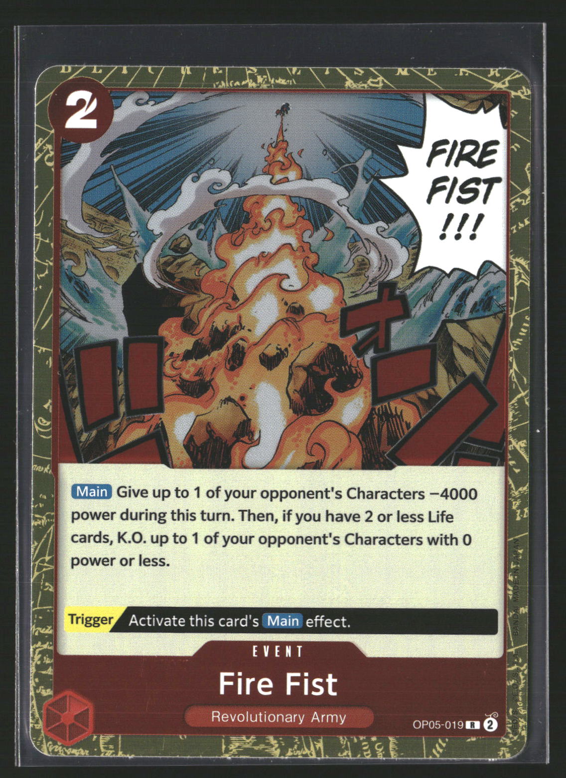 Fire Fist #OP05-019 Rare Awakening of the New Era