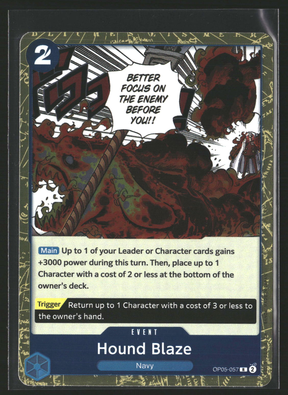 Hound Blaze (Textured Foil) #OP05-057 Rare Premium Booster -The Best-