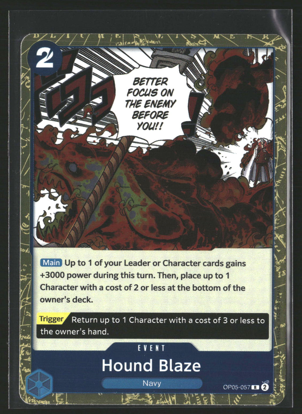 Hound Blaze (Textured Foil) #OP05-057 Rare Premium Booster -The Best-