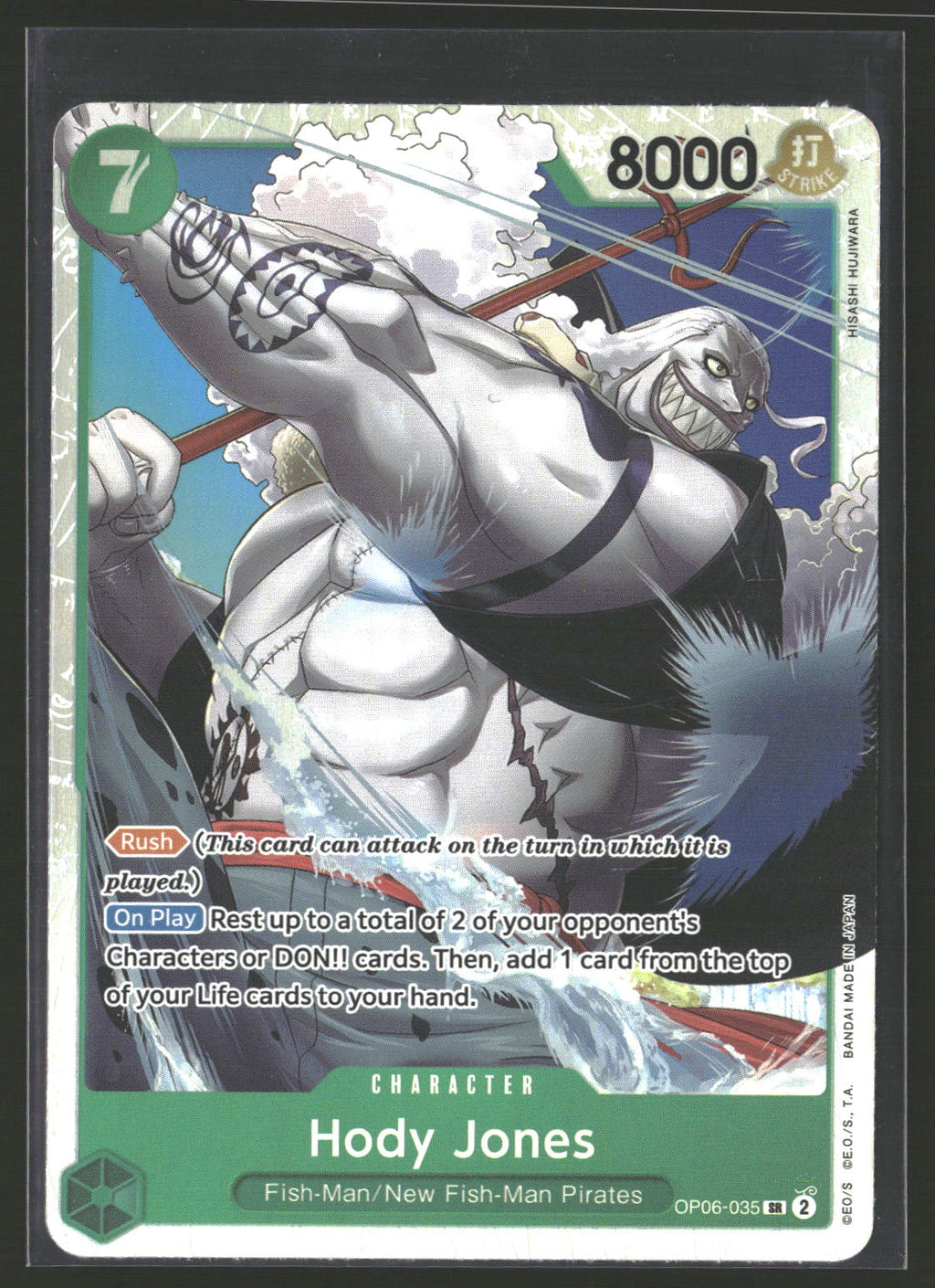 Hody Jones (035) #OP06-035 Super Rare Wings of the Captain