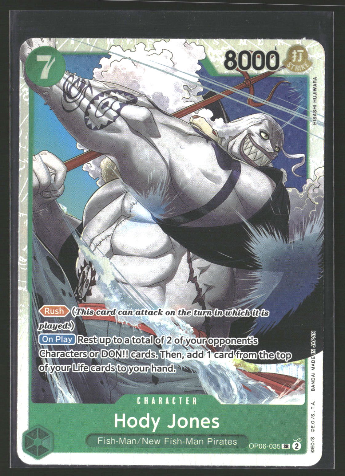 Hody Jones (035) #OP06-035 Super Rare Wings of the Captain