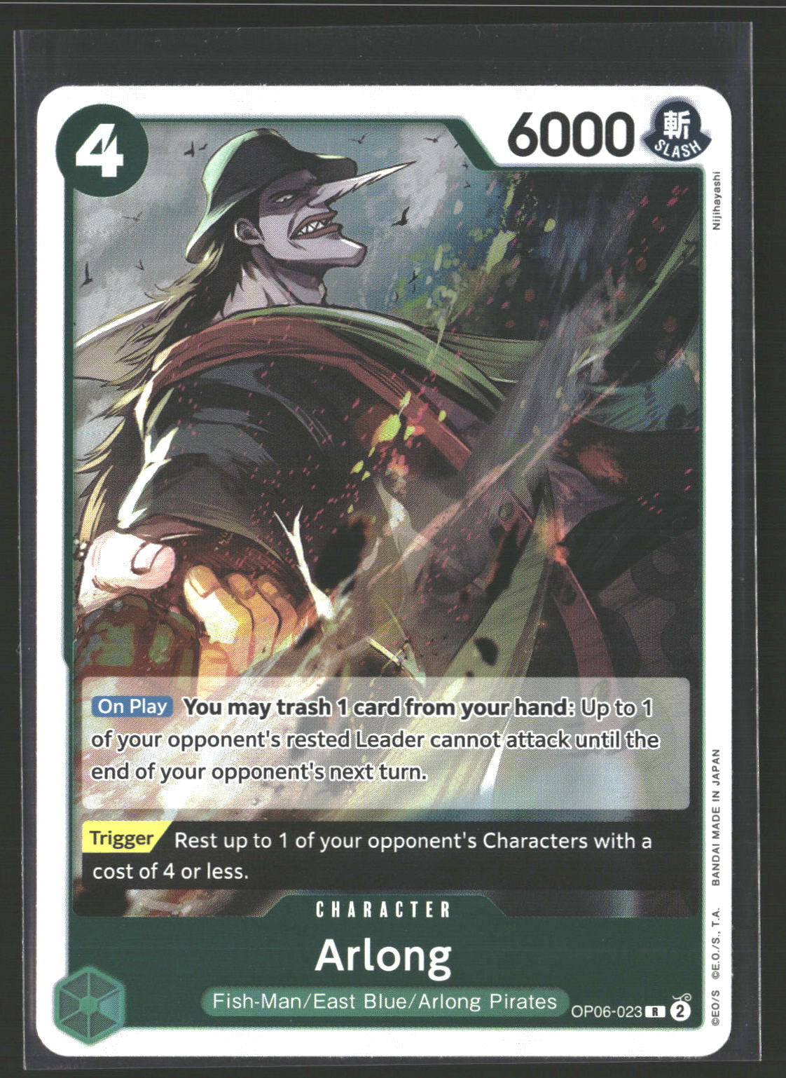 Arlong #OP06-023 Rare Wings of the Captain