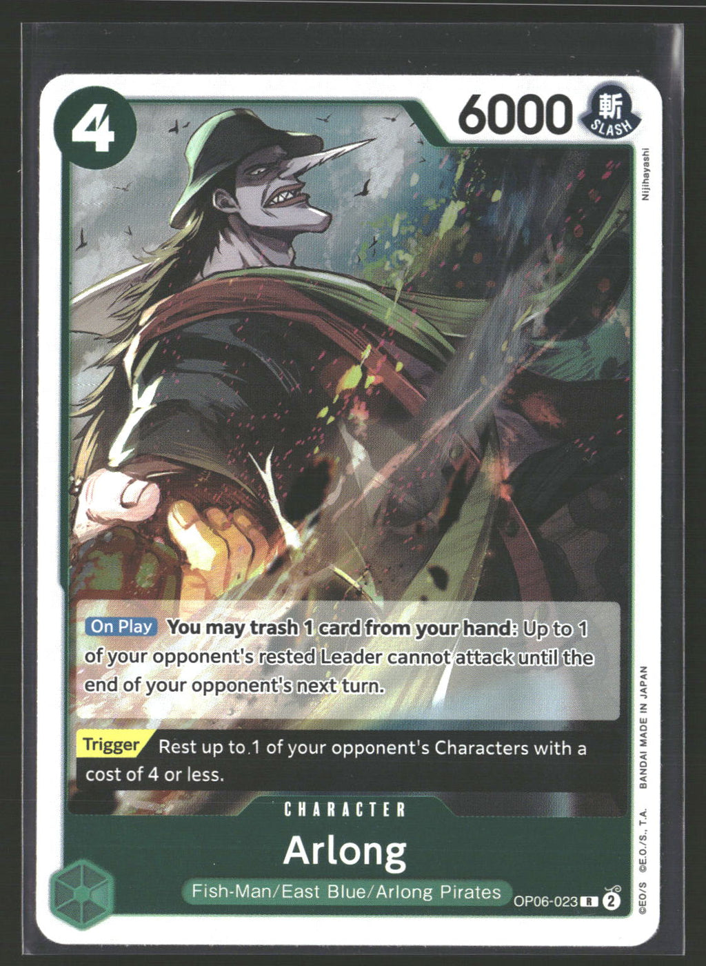 Arlong #OP06-023 Rare Wings of the Captain