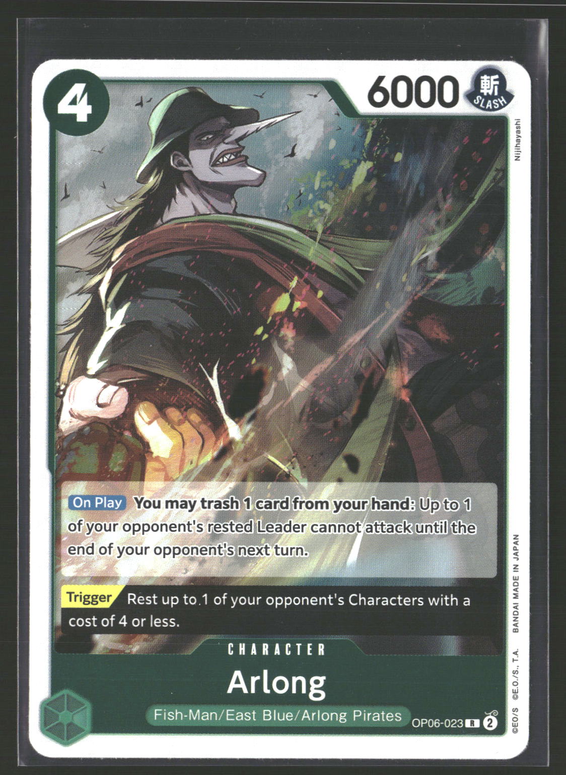 Arlong #OP06-023 Rare Wings of the Captain