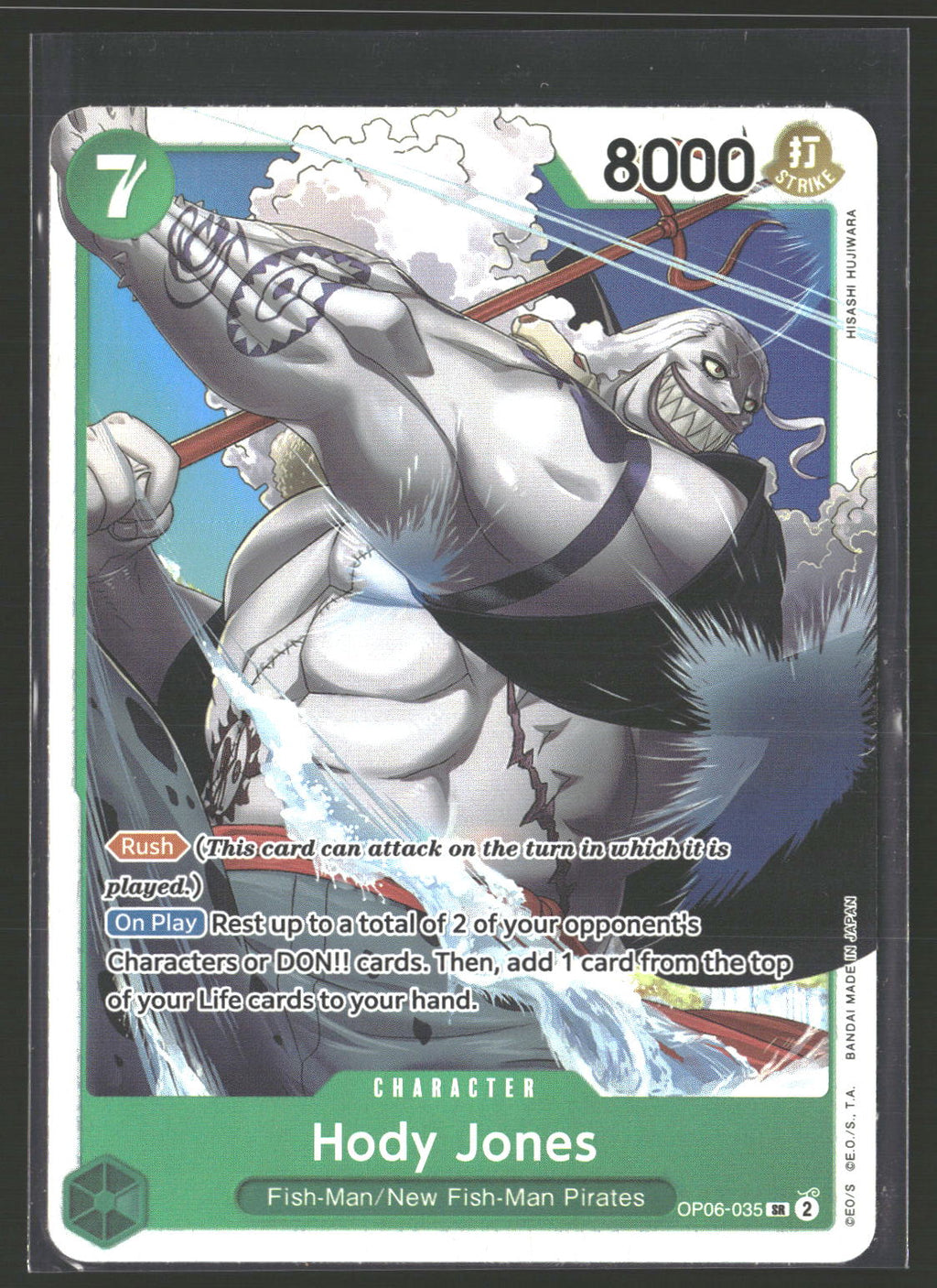 Hody Jones (035) #OP06-035 Super Rare Wings of the Captain