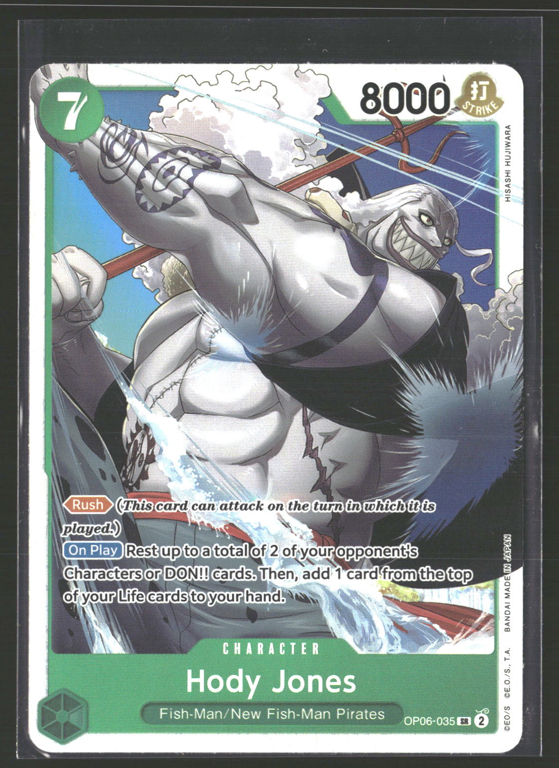 Hody Jones (035) #OP06-035 Super Rare Wings of the Captain